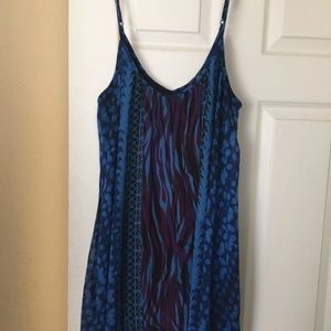 Express slip-like dress with tribal design